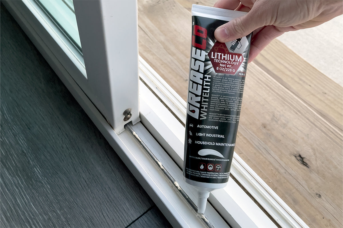 What kind of grease do you use on a garage door? White Lithium Grease