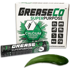 SuperPurpose™ Grease Tube 10 Pack | Calcium Sulfonate Grease EP | High Temp | Water Resistant | NLGI 2 | Grease Gun Cartridge Refill