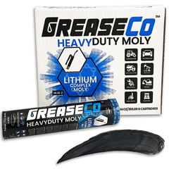 HeavyDuty Moly™ Moly Grease Tube 10 Pack | Lithium Complex EP | High Temp | CV Joint | Bearing | NLGI 2 | Grease Gun Cartridge Refill
