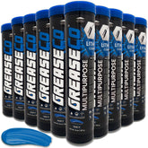 MultiPurpose™ Grease Tube 10 Pack | Lithium Complex Grease EP | High Temp | Automotive Wheel Bearing | NLGI 2 | Grease Gun Cartridge Refill