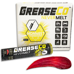 NeverMelt™ Grease Tube 10 Pack | Extreme Heat | Bentone | High Temp | NLGI 2 | Grease Gun Cartridge Refill