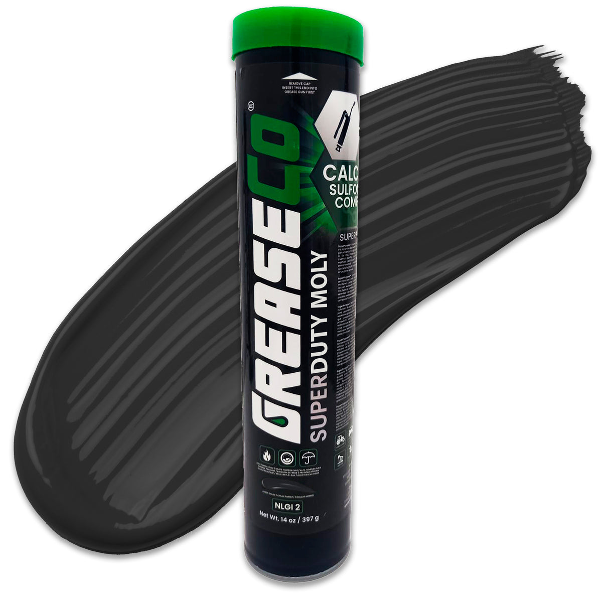 Fifth Wheel Molybdenum Calcium Sulfonate Moly High Temperature EP Grease Tube Cartridge Refill of GreaseCo SuperDuty Moly
