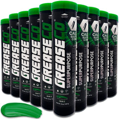 SuperPurpose™ Grease Tube 10 Pack | Calcium Sulfonate Grease EP | High Temp | Water Resistant | NLGI 2 | Grease Gun Cartridge Refill