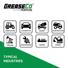 Typical Applications for Calcium Sulfonate Grease Infographic of GreaseCo SuperPurpose