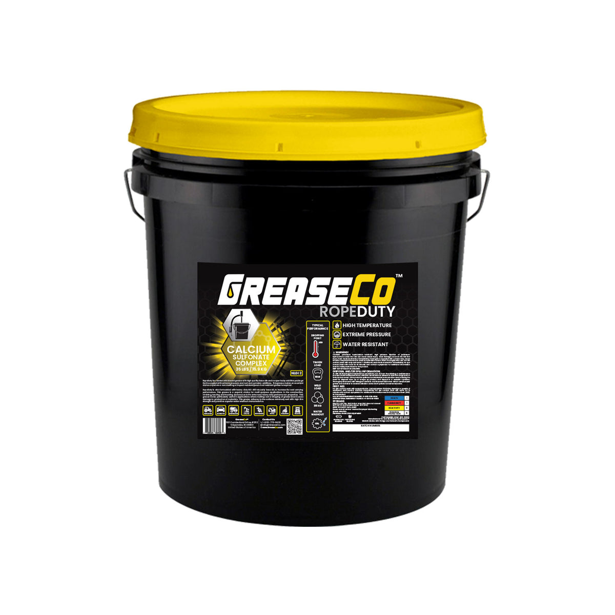 RopeDuty™ 35 LB Bucket Pail | Wire Rope, Boom Lube & Cable Protective Lubricating Grease