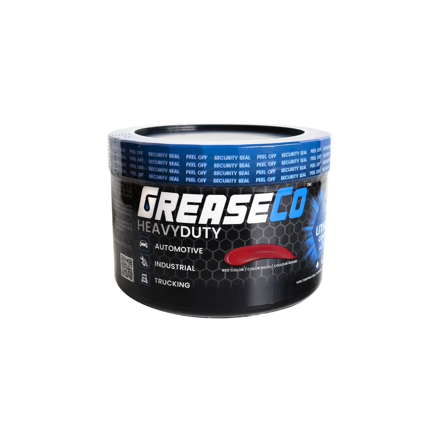 Lithium Complex Wheel Bearing Red and Tacky High Temperature EP Heavy Duty Grease 1 LB Jar Tub of GreaseCo HeavyDuty