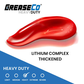 HeavyDuty™ Wheel Bearing 1 LB Tub Jar | Lithium Complex EP Red Grease | NLGI 2 | ISO 460