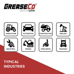 Typical Applications for White Lithium Grease of GreaseCo WhiteLith
